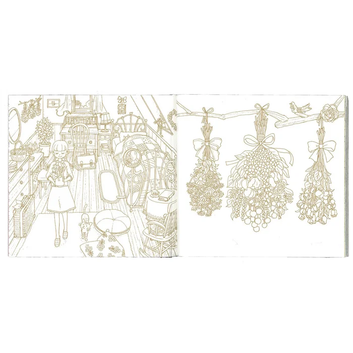 Girl's Coloring Book: Mary & Rola's Kawaii Life - Image 4