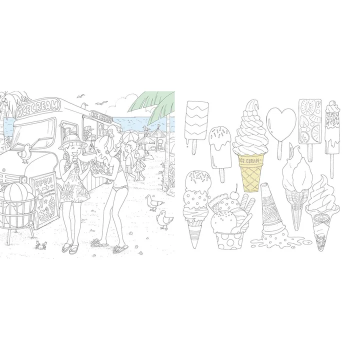 Girl's Coloring Book: Mary & Rola's Kawaii Life - Image 7